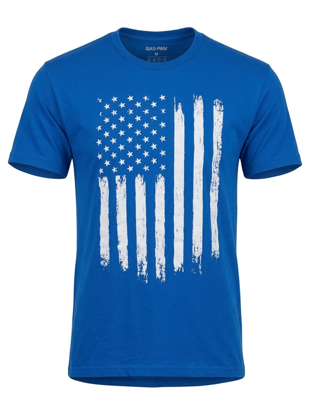 Gildan Blue Short-Sleeve Graphic Flag Tee